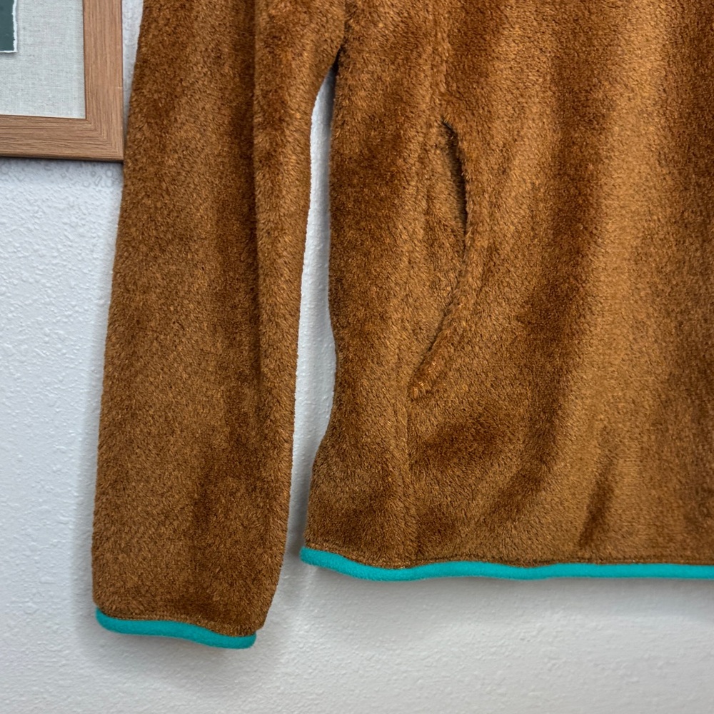 Patagonia Synchilla Fleece Pullover XS Brown‎ Teal Snap-T Style - Picture 5 of 12